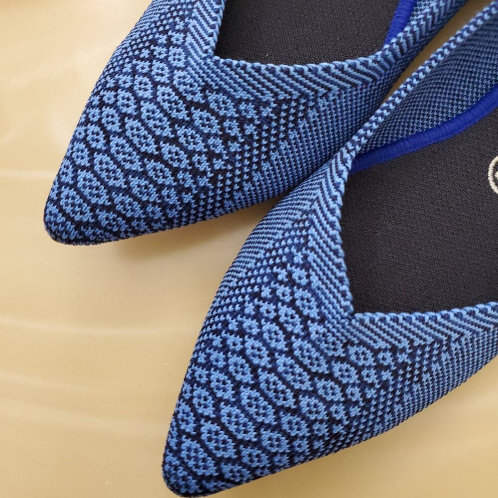 Rothy's The Point Blue Lapis Python Snake Print W… - image 4